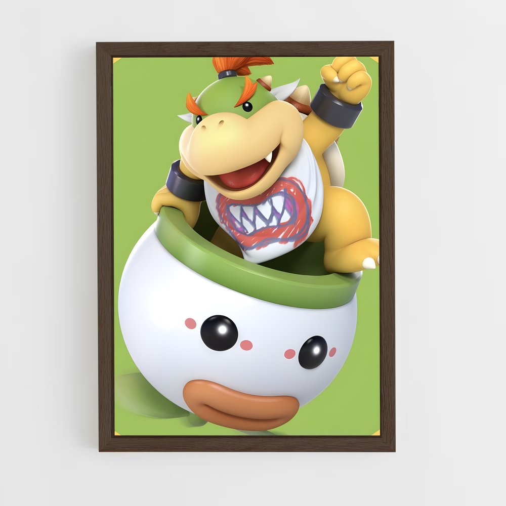 Poster Junior Bowser – affiche Mario (vue 5)